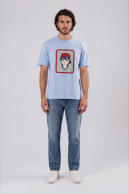 Anime Boy Tee - Light Blue