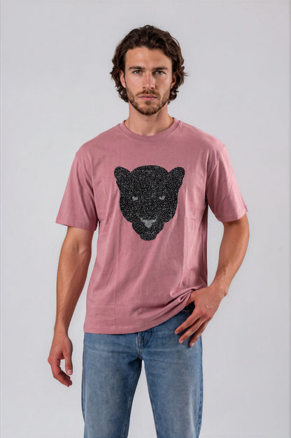 Panther Artwork Tee - Plum