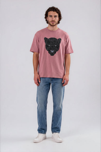 Panther Artwork Tee - Plum