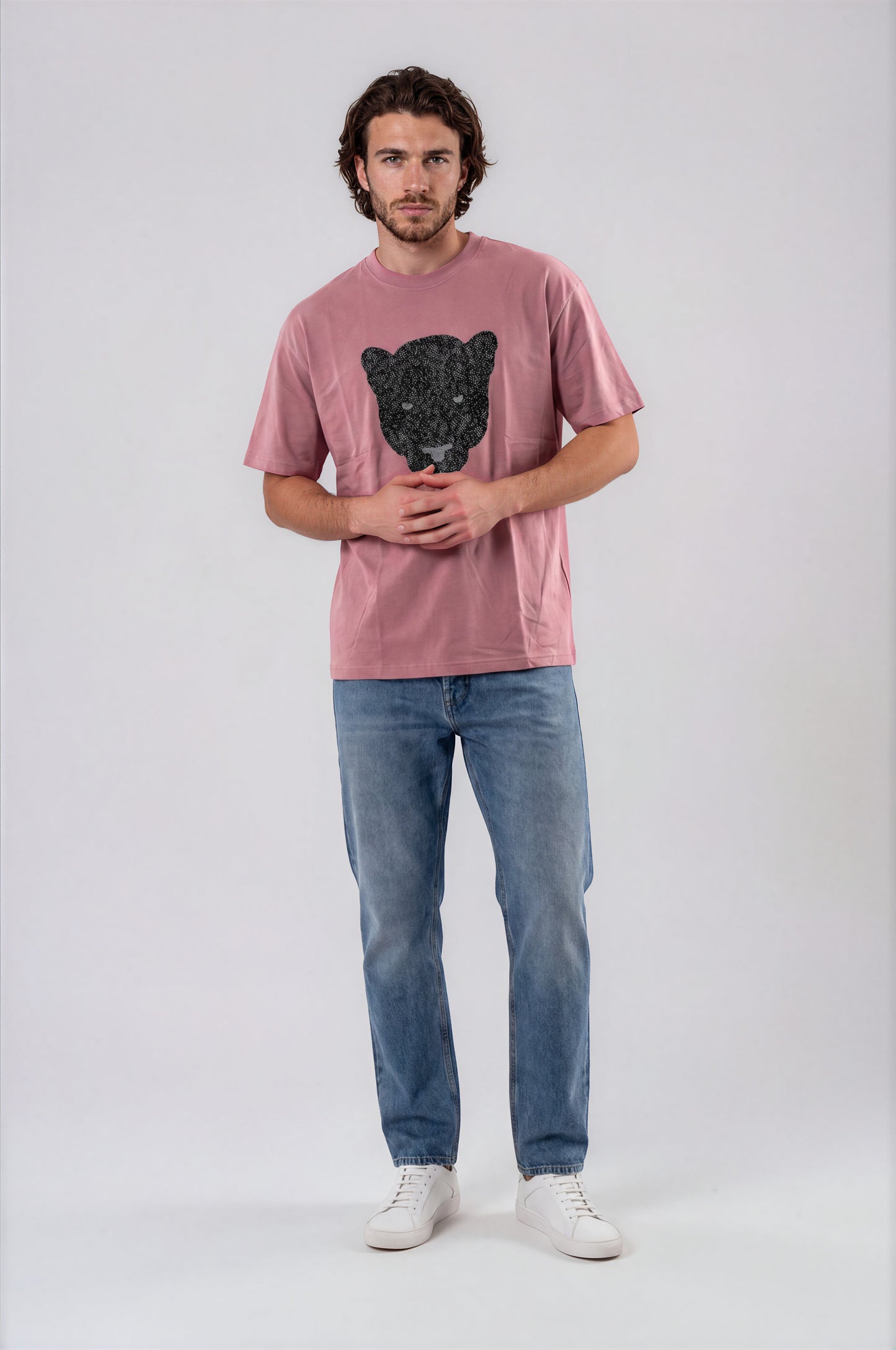 Panther Artwork Tee - Plum